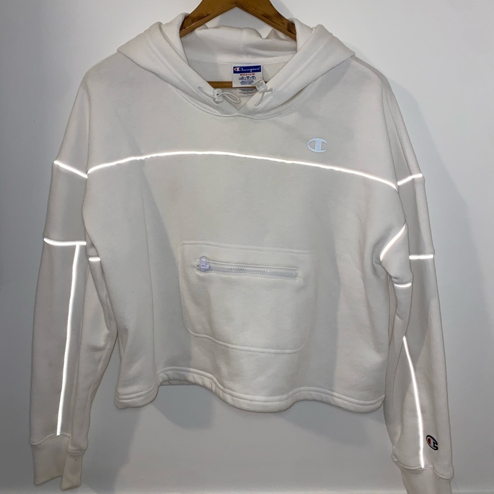 Champion Cropped Reflective Hoodie